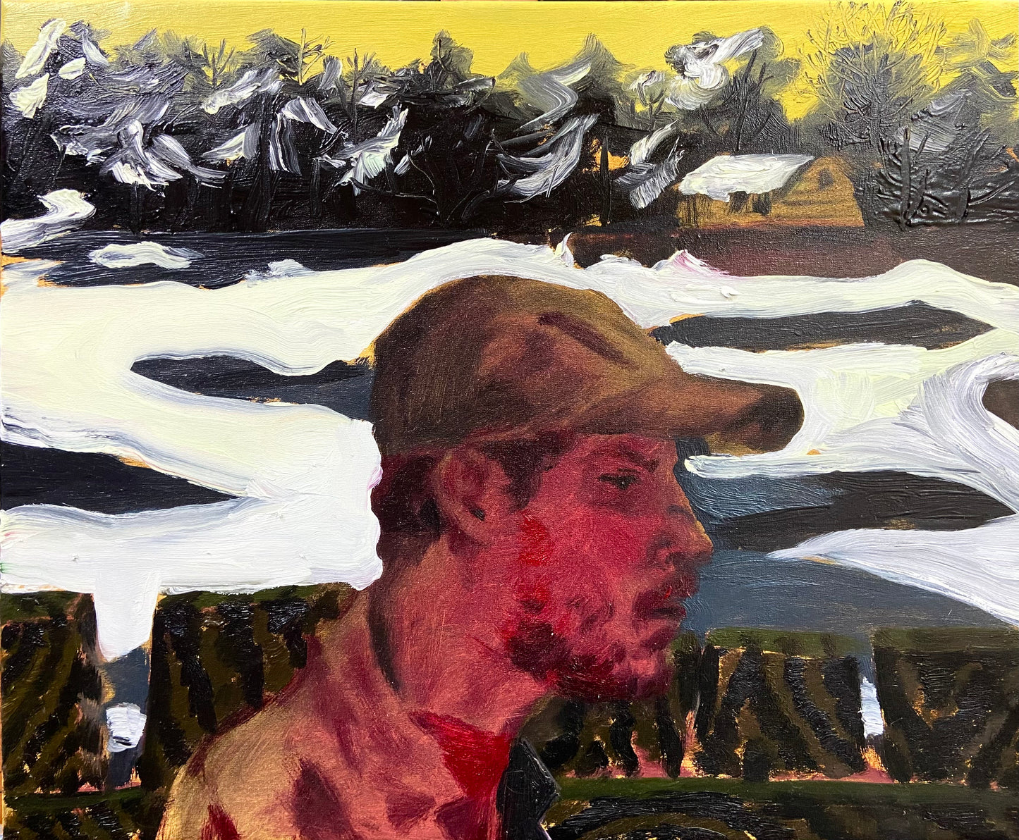 Autorretrato en rojo