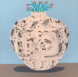 Jarrón con flores